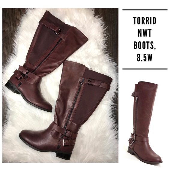 torrid Shoes - 🌺Torrid NWT Double Buckle Side Zip Boots, 8.5W 🌺
